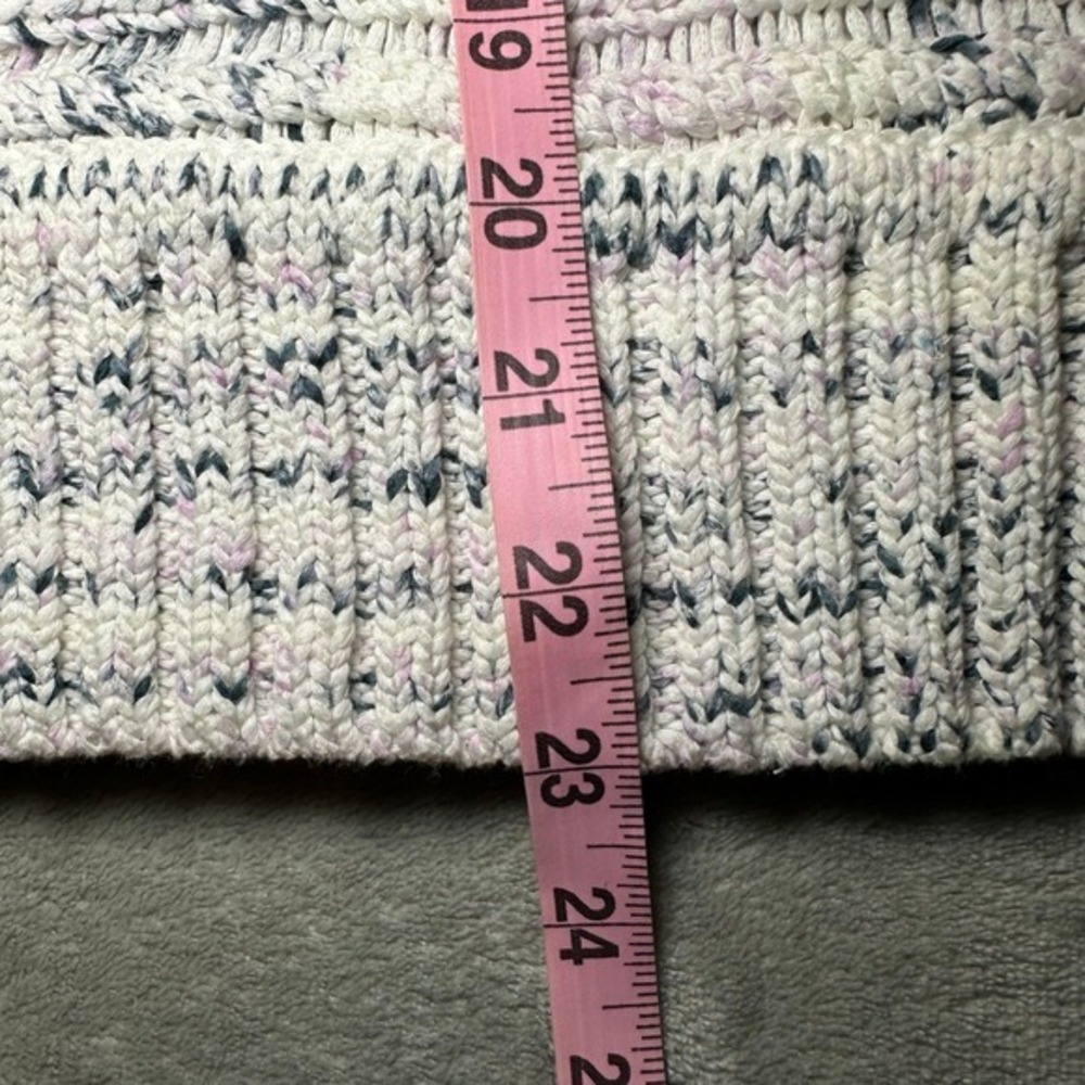 Joie Sydnee Sweater Women Size XS Porcelain Marled Knit V Neck Balloon Sleeve - Picture 9 of 12